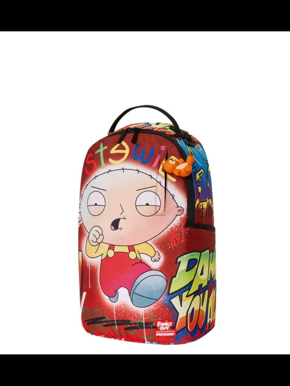 Sprayground Red Multicolor "Family Guy" Stewie Backpack